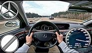 Mercedes Benz S320 CDI 235 HP | Top Speed German Autobahn | 0-100 km/h & 100-200km/h