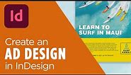 Create an ad design in Adobe InDesign - Step by step magazine ad tutorial for beginners