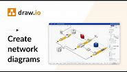 Create infrastructure and network diagrams quickly and easily in draw.io