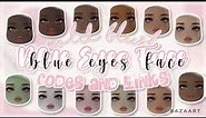Blue Eyes Cold Blushy Cute Girl Makeup Faces (ALL HEADS & SKIN TONES) | Bloxburg, Berry Avenue