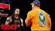 Cena and Reigns shoot from the hip in heated verbal exchange: Raw, Aug. 28, 2017