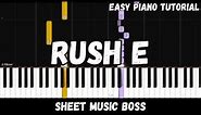Rush E (Easy Piano Tutorial)