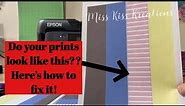 How to fix lines in printout. How to clean a printhead
