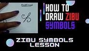 HOW TO DRAW ZIBU SYMBOLS/ PROPER PROCESS/ जिबू प्रतीकों को कैसे आकर्षित करें / #ZIBU #ANGEL