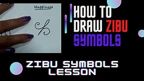 HOW TO DRAW ZIBU SYMBOLS/ PROPER PROCESS/ जिबू प्रतीकों को कैसे आकर्षित करें / #ZIBU #ANGEL