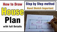 How to Draw a House Plan Step by Step method - House Planning method