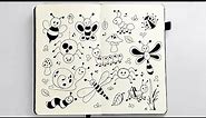 Cute bug doodles , Doodle bugs draw so cute bugs , Doodle art , doodle