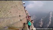 DEADLIEST HIKE IN THE WORLD - Mount Huashan, China - 2 minute run through