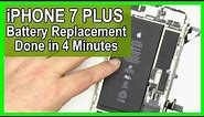 iPhone 7 Plus Battery Repair & Replacement In 4 minutes