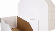 Garage Storage Bins, Pack of 35 Cardboard Shelf Organizer Bins 12x6x4.5inch Pantry Bins for Parts, Snacks, Bottles, Cans