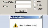 Calculator Visual Basic Code using VB.net
