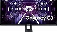 Samsung Odyssey G3 Series 27-Inch FHD 1080p Gaming Monitor, 144Hz, 1ms, 3-Sided Border-Less, VESA Compatible, Height Adjustable Stand, FreeSync Premium (LF27G35TFWNXZA)