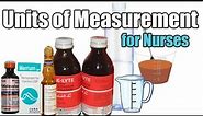 Metric table / Abbreviations / Units of measurement for nurses