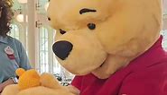 Woman surprises Winnie the Pooh with mini crocheted version of himself at Disney