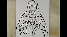 how to draw jesus step by step slowly | artistica