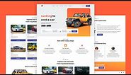 Responsive Car Rental Website Using HTML CSS And JavaScript