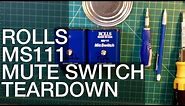 Rolls MS111 XLR Mic Mute Switch Teardown