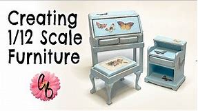 Creating 1/12 Scale Furniture - Dollhouse Tutorial - DIY