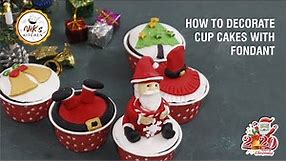 Christmas Cupcake Decorating Ideas 2022 | Making Christmas Cupcakes Fondant | Christmas 2022 |