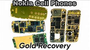 Nokia Cell Phones Gold Recovery | Recover Gold From Nokia Cell Phone Circuit Boards