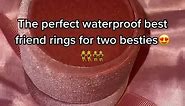 Perfect best friend rings for 2 best friends😍😍 #waterproofjewellery #waterproofjewelry #bestiesgoals #waterproofrings