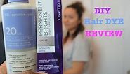 HAIR DYE DIY TIME ION PERMANENT BRIGHTS PURPLE REVIEW