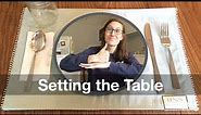 Setting the Table | ASL Vocabulary