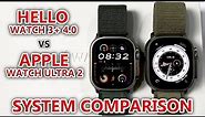 Hello Watch 3 Plus 4.0 vs Original Apple Watch Ultra 2 - COMPARISON! New System & Functions!