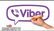 Как нарисовать Вайбер Логотип How To Draw And Paint Viber Logo