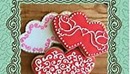 Double Heart Cookie Cutter & Stencil Set by Designer Stencils