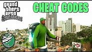 Grand Theft Auto San Andreas Remastered ALL Cheat Codes