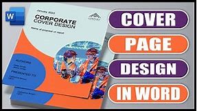 Create a COVER PAGE in Word | EASY TUTORIAL