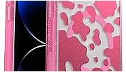 OtterBox iPhone 14 Pro Max (ONLY) Symmetry Series+ Case - DISCO COWGIRL (Pink), ultra-sleek, snaps to MagSafe, raised edges protect camera & screen