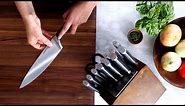 Watch It Work: Calphalon Precision Self-Sharpening Cutlery