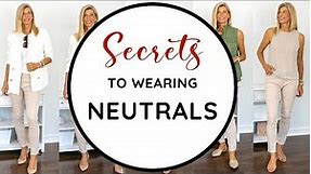 Light Neutral Color Outfits with Beige Pants | 5 Style Secrets