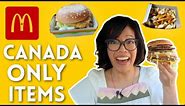 McDonald's CANADA 🇨🇦 Items ONLY Found in Canada | DOUBLE BIG MAC, Chicken Big Mac, Poutine