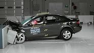 2003 Mazda 6 moderate overlap IIHS crash test
