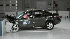 2003 Mazda 6 moderate overlap IIHS crash test