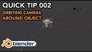 Blender Quick Tips 002: Rotate & Orbit Camera Around Object [Blender 2.82 Tutorial]