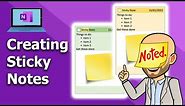 OneNote - Create a Sticky Note in 3 Easy Steps