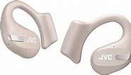JVC New Nearphones Open Ear True Wireless Headphones with 16mm Large Drivers for Powerful Sound, Single Ear use, Compact Size, and Long Battery Life (up to 38 Hours) - HANP50TC (Beige)