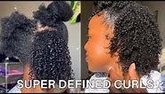 TRANSFORMING MY NATURAL HAIR TO SUPER DEFINED CURLS | TYPE 4 HAIR 💦💫