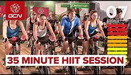 HIIT - 35 Minute Cycle Training Workout - Hill Training
