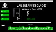 Jailbreak on iRemoval Pro Bypass Tool (Windows OS) Video Guide