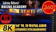 Lightning McQueen's Racing Academy [8K 360 | 3D Spatial Audio] FULL SHOW, Disney Hollywood Studios