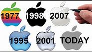 Artist Draws the Apple Logo Evolution - 1977 through Today