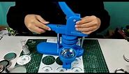 Nice2Have - Sliding Multi Mold Button Maker - How to Make a Bottle Opener and Fridge Magnet Buttons