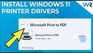How to install the latest Windows 11 printer driver