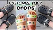 How to customize your Crocs! REMOVABLE chains + easy DIY Jibbitz