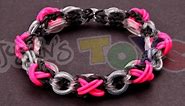 XOXO Bracelet Tutorial - VERY ADVANCED - Made with Rainbow Loom Rubber Bands